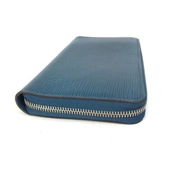 LOUIS VUITTON Epi Zippy Organizer Long Wallet Epi Leather Navy - Picture 4 of 10
